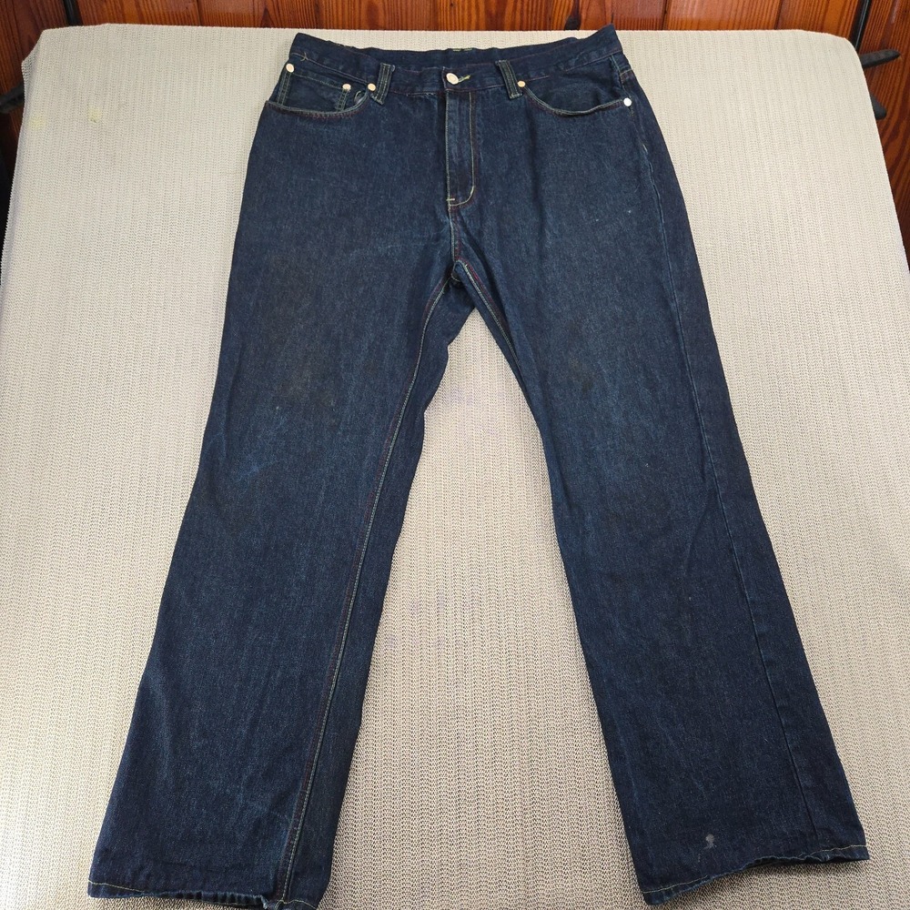 Coogi Jeans Mens 40x34 Blue Denim Parrot Bird Pockets Hip Hop Streetwear VTG Y2K